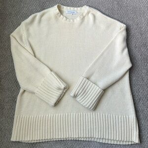 We Wore What Ivory Oversized Sweater